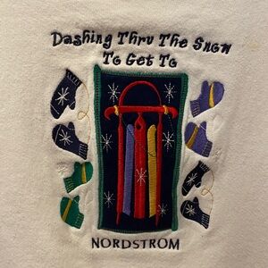 Embroidered Nordstrom Christmas Sweatshirt